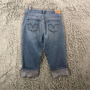 Levis 515 Jeans Womens Size 8 Cropped Denim Blue